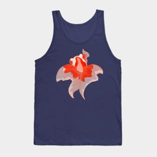 Tropical Red and White Goldfish Tank Top